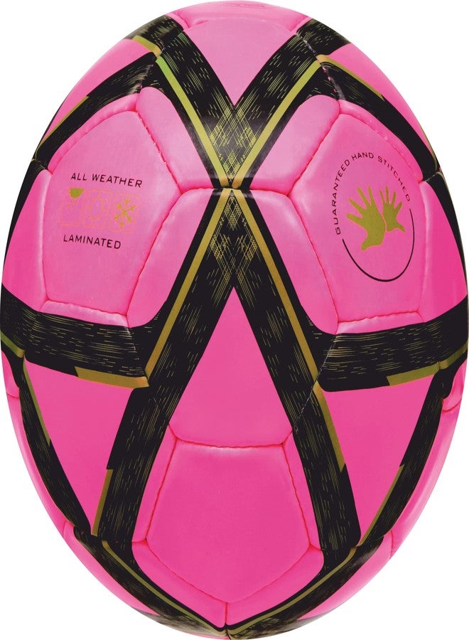 لايزر كرة قدم ليزر ماجيك مقاس 5 - كرة قدم رسمية للمباريات - مناسبة للاعبي كرة القدم من الشباب والكبار - سهلة النفخ واللعب، تتميز بتصميم متين يدوم طويلاً وكرات قدم جذابة. - Image 2